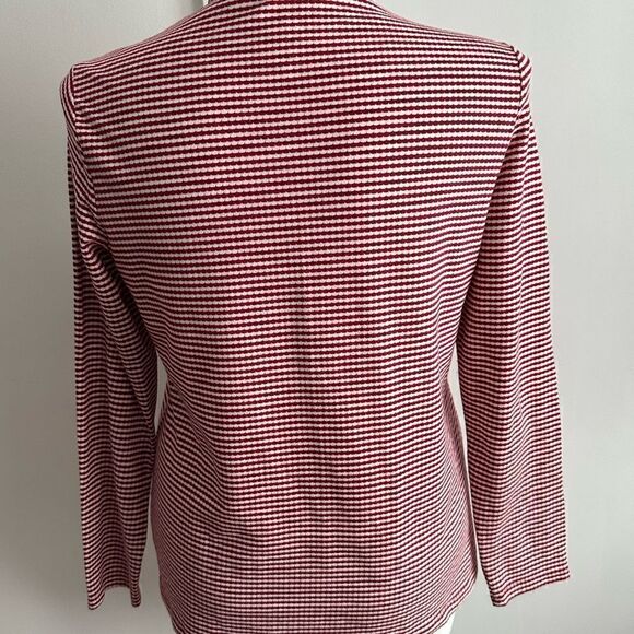 Red and White Striped Turtleneck, Size XL, Croft & Barrow - Picture 5 of 7